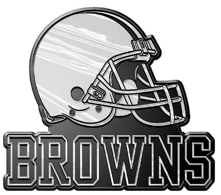 Cleveland Browns Auto Emblem - Silver