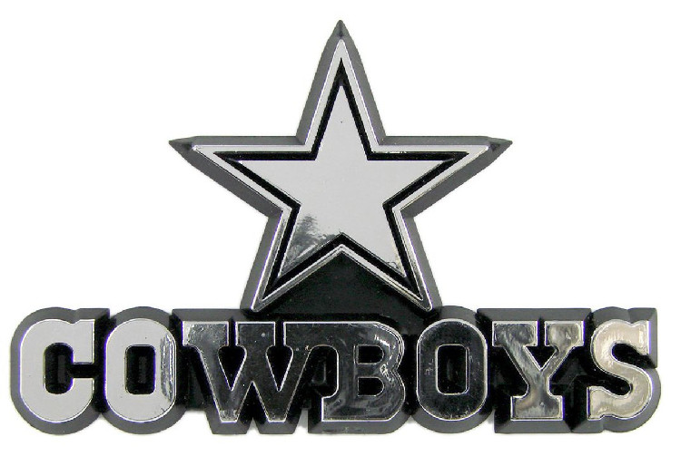 Dallas Cowboys Auto Emblem - Silver