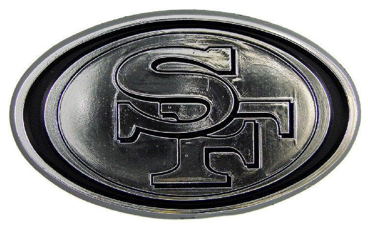 San Francisco 49ers Auto Emblem - Silver