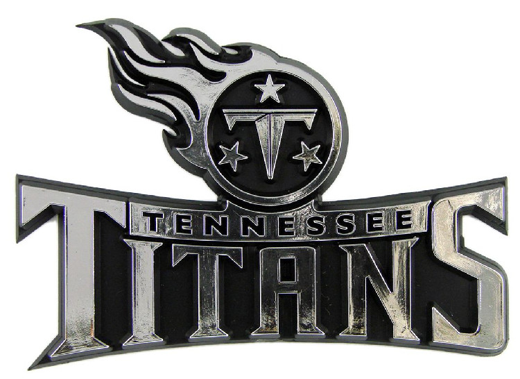 Tennessee Titans Auto Emblem - Silver