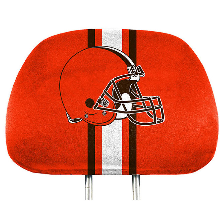 Cleveland Browns Headrest Covers Full Printed Style