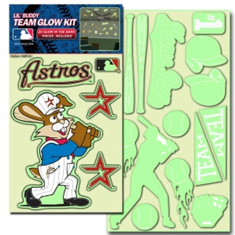 Houston Astros Decal Lil Buddy Glow in the Dark Kit CO