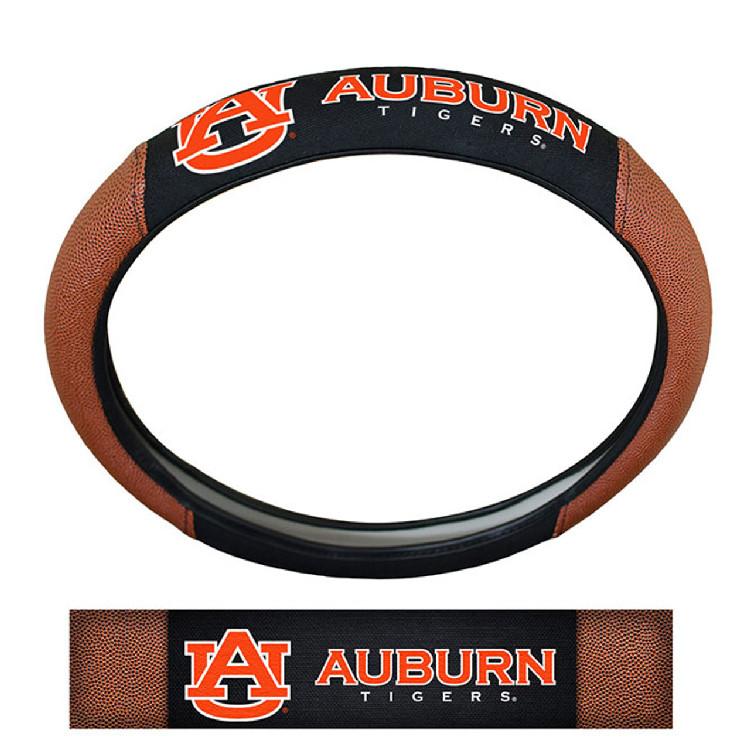 Auburn Tigers Steering Wheel Cover - Premium Pigskin