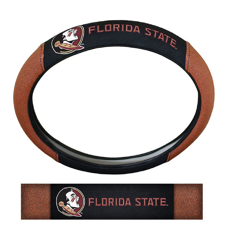 Florida State Seminoles Steering Wheel Cover Premium Pigskin Style