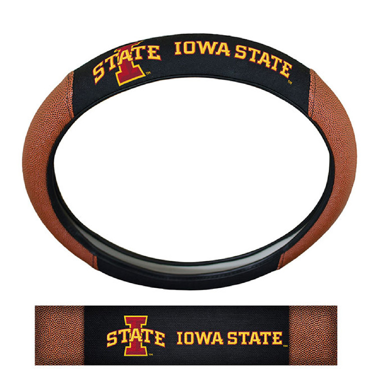 Iowa State Cyclones Steering Wheel Cover - Premium Pigskin