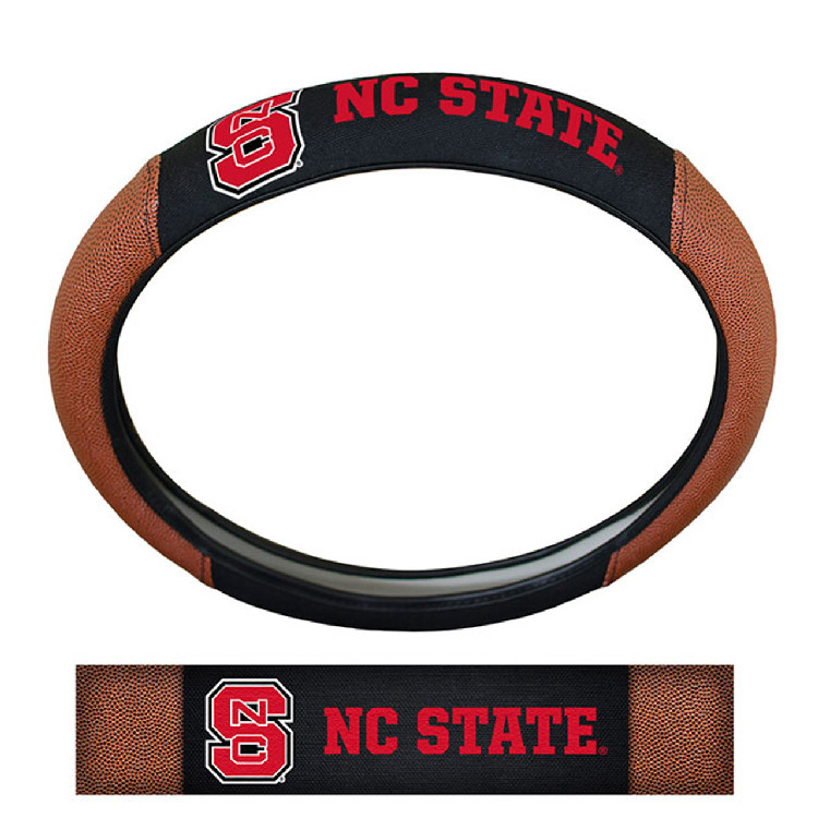 North Carolina State Wolfpack Steering Wheel Cover - Premium Pigskin