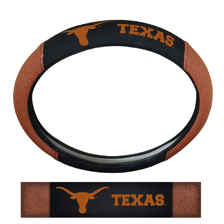 Texas Longhorns Steering Wheel Cover - Premium Pigskin