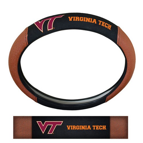 Team Promark Virginia Tech Hokies Steering Wheel Cover - Premium Pigskin -