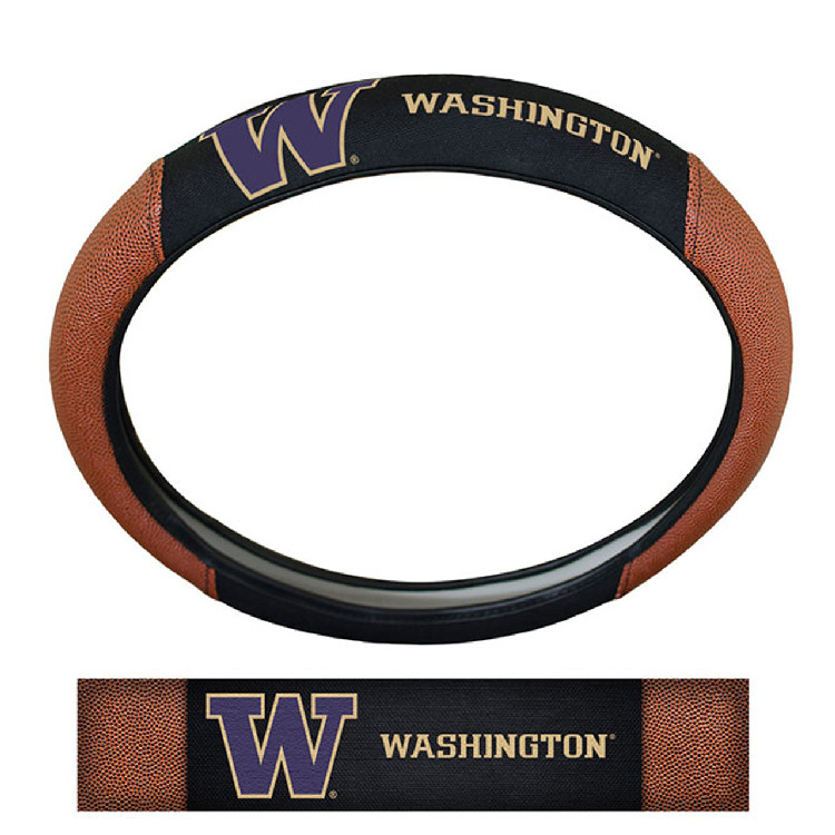 Washington Huskies Steering Wheel Cover - Premium Pigskin