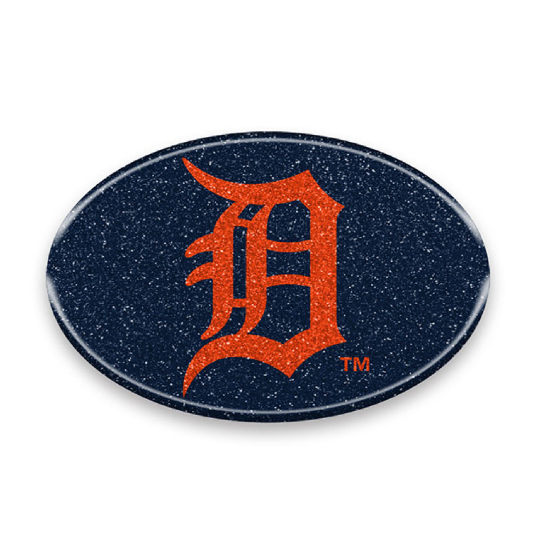 Detroit Tigers Auto Emblem - Oval Color Bling