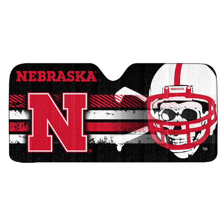 Nebraska Cornhuskers Auto Sun Shade 59x27