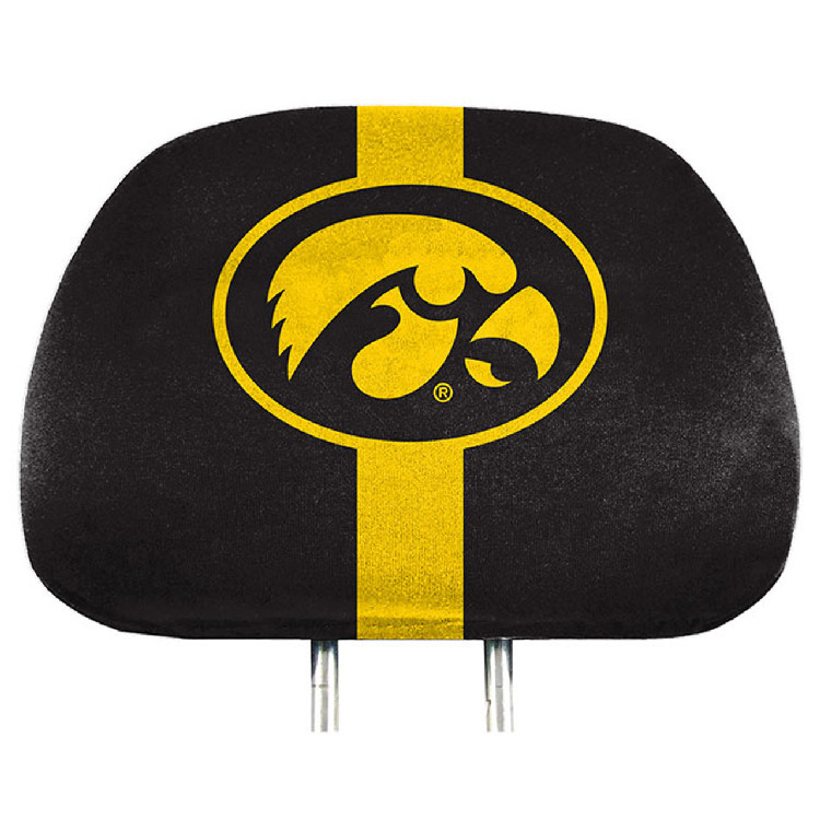 Iowa Hawkeyes Headrest Covers Full Printed Style