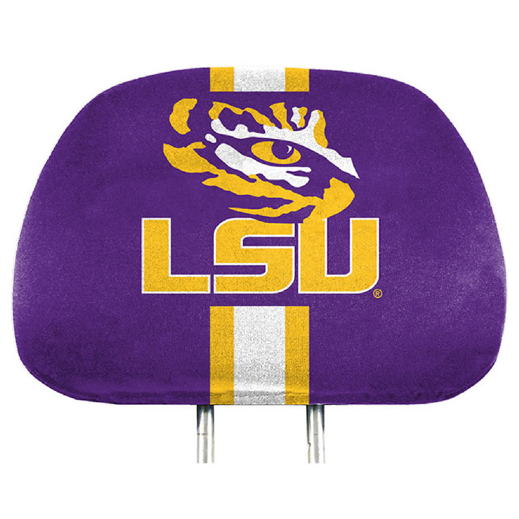 LSU Tigers Headrest Covers Full Printed Style