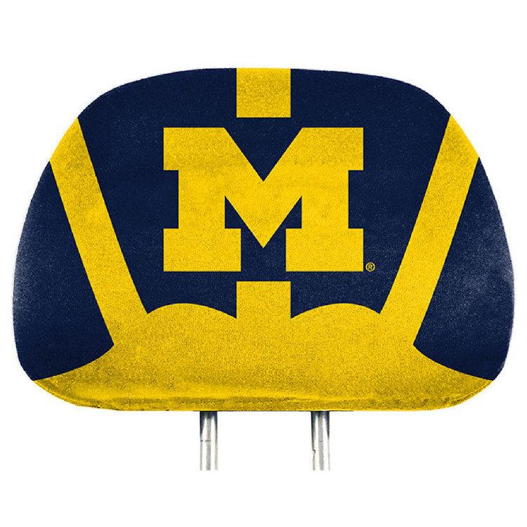 Michigan Wolverines Headrest Covers Full Printed Style