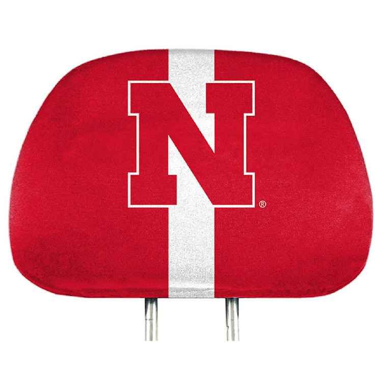 Nebraska Cornhuskers Headrest Covers Full Printed Style