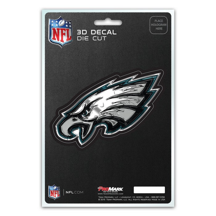 Philadelphia Eagles Decal 5x8 Die Cut 3D Logo Design