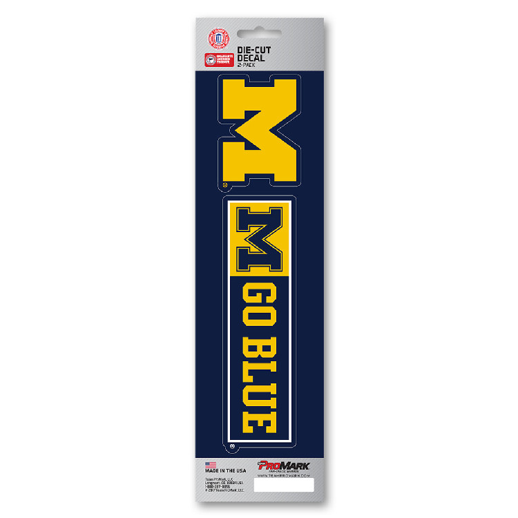 Michigan Wolverines Decal Die Cut Slogan Pack