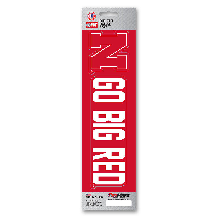 Nebraska Cornhuskers Decal Die Cut Slogan Pack