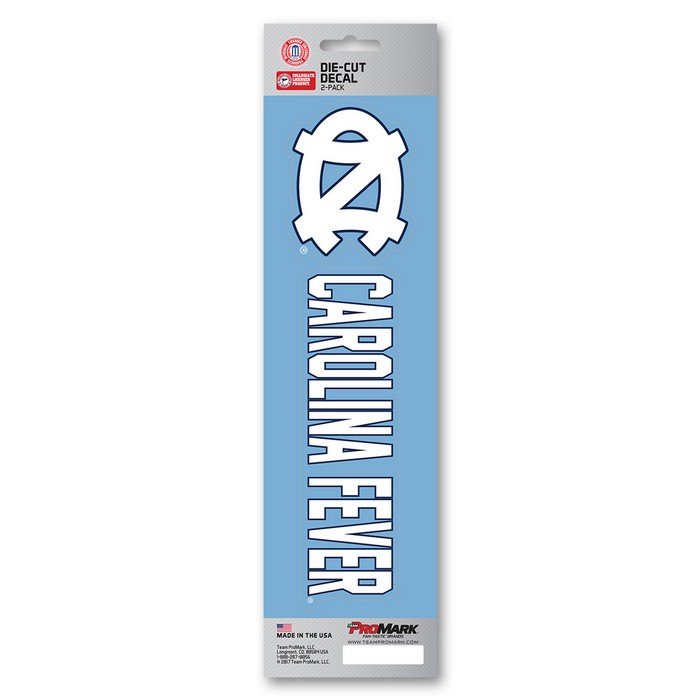 North Carolina Tar Heels Decal Die Cut Slogan Pack