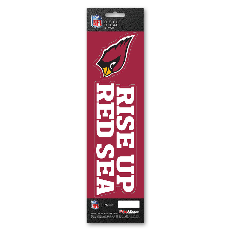 Arizona Cardinals Decal Die Cut Slogan Pack