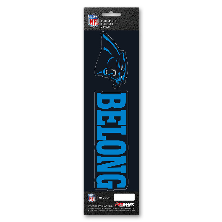 Carolina Panthers Decal Die Cut Slogan Pack