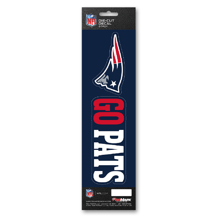 New England Patriots Decal Die Cut Slogan Pack