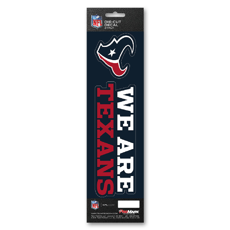 Houston Texans Decal Die Cut Slogan Pack