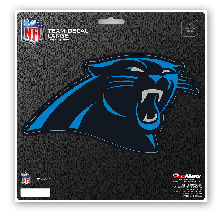 Carolina Panthers Decal 8x8 Die Cut