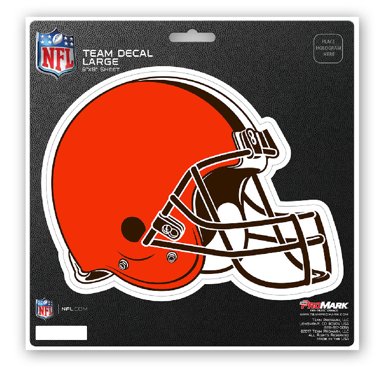 Cleveland Browns Decal 8x8 Die Cut