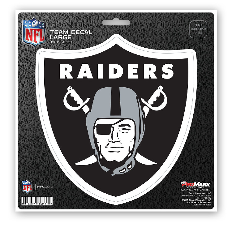 Las Vegas Raiders Decal 8x8 Die Cut