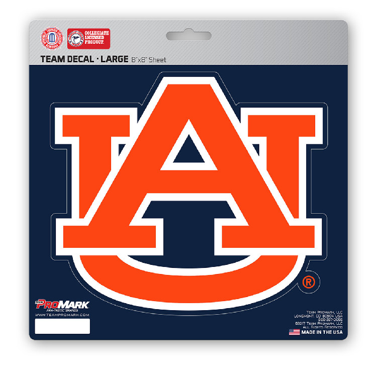 Auburn Tigers Decal 8x8 Die Cut