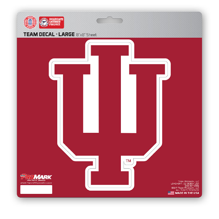 Indiana Hoosiers Decal 8x8 Die Cut