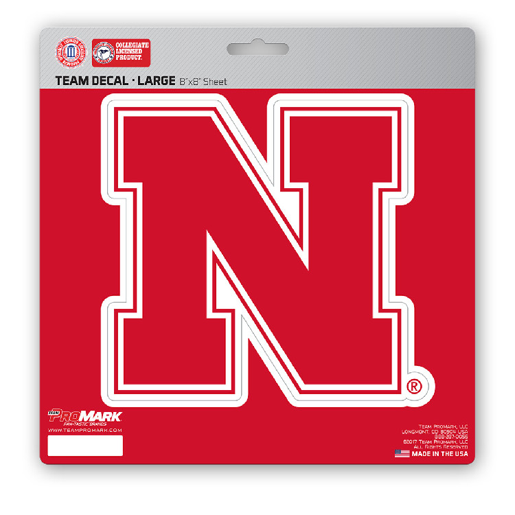 Nebraska Cornhuskers Decal 8x8 Die Cut