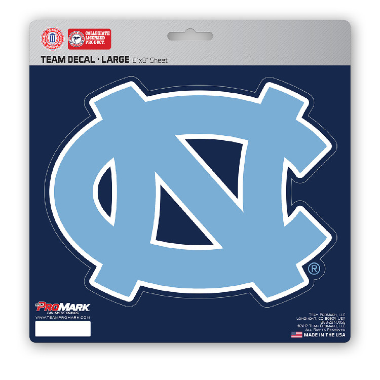 North Carolina Tar Heels Decal 8x8 Die Cut