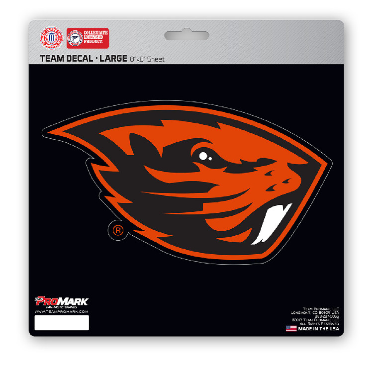 Oregon State Beavers Decal 8x8 Die Cut