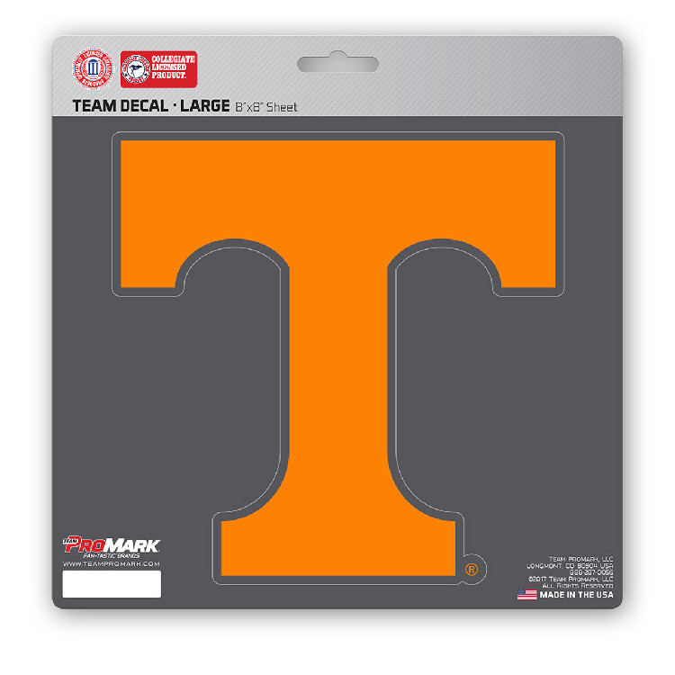 Tennessee Volunteers Decal 8x8 Die Cut