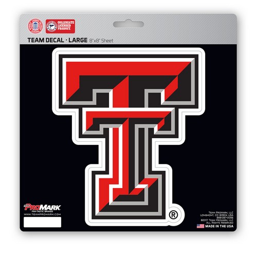 Team Promark Texas Tech Red Raiders Decal 8x8 Die Cut -