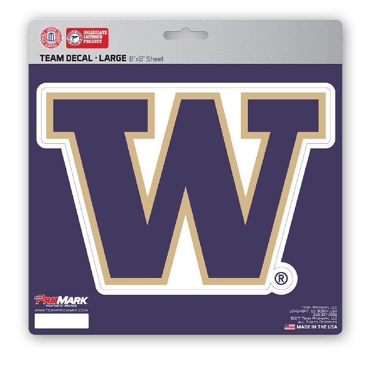 Washington Huskies Decal 8x8 Die Cut