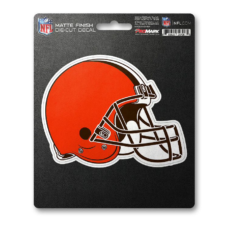 Cleveland Browns Decal 5x6.25 Die Cut Matte