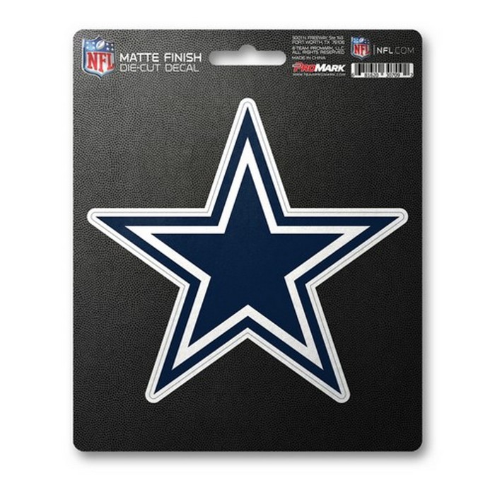 Dallas Cowboys Decal 5x6.25 Die Cut Matte