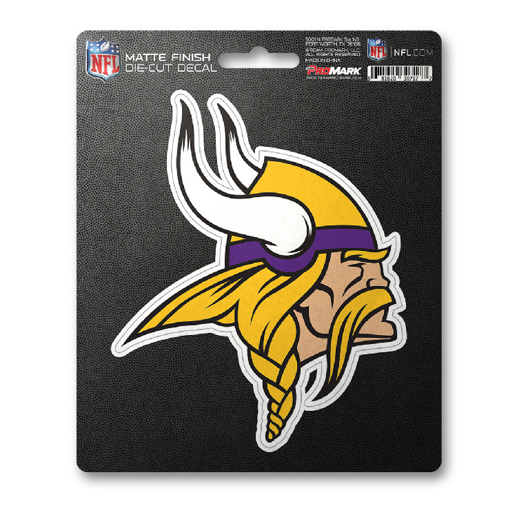 Minnesota Vikings Decal 5x6.25 Die Cut Matte