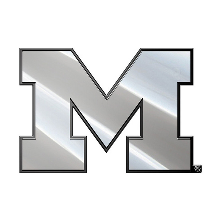Michigan Wolverines Auto Emblem Premium Metal