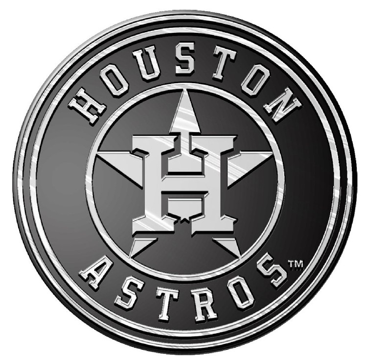 Houston Astros Auto Emblem - Silver