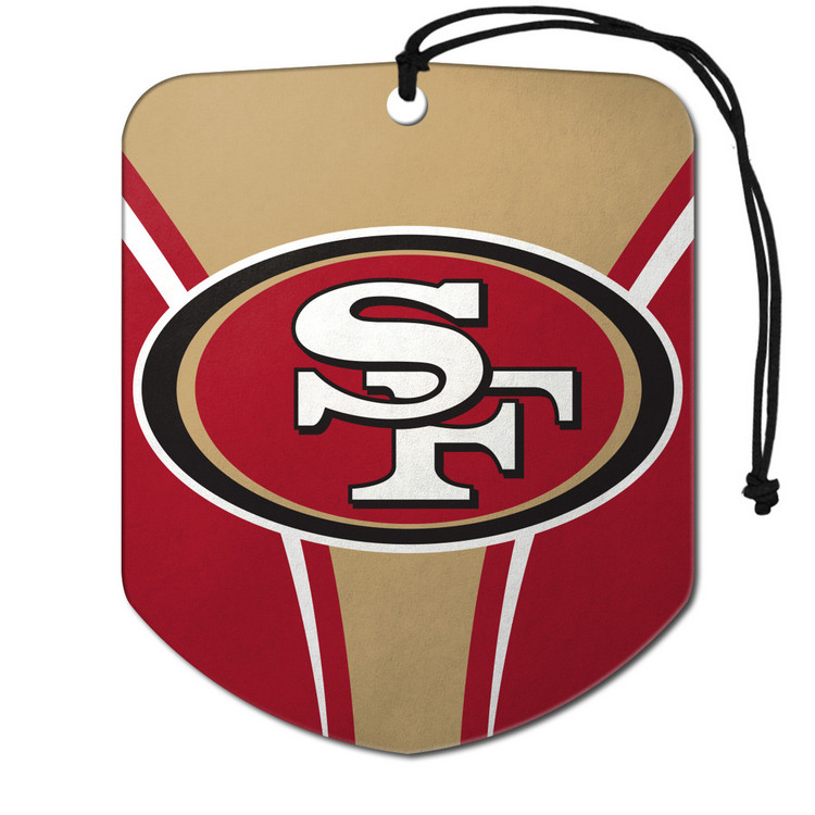 San Francisco 49ers Air Freshener Shield Design 2 Pack