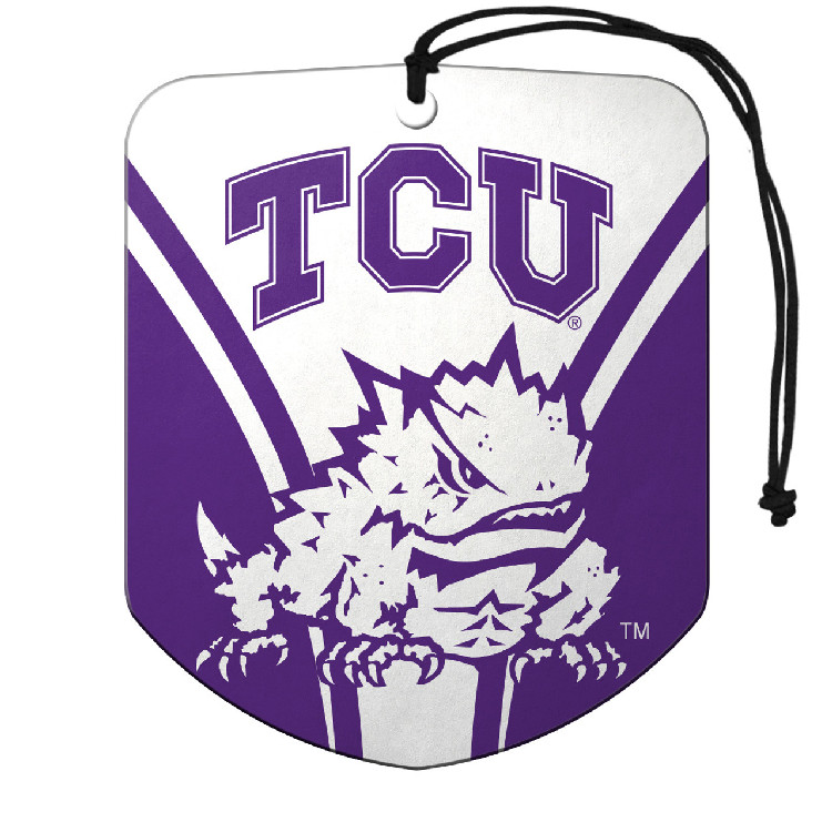 TCU Horned Frogs Air Freshener Shield Design 2 Pack