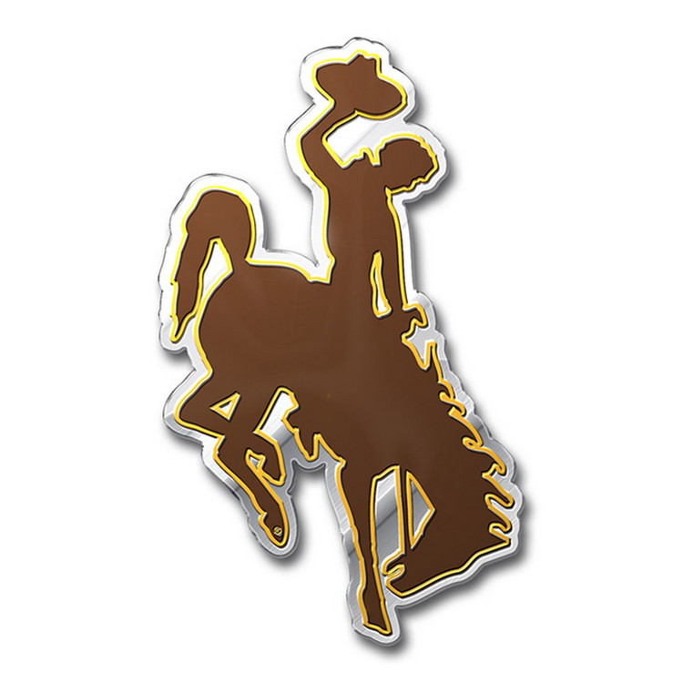 Wyoming Cowboys Auto Emblem Color
