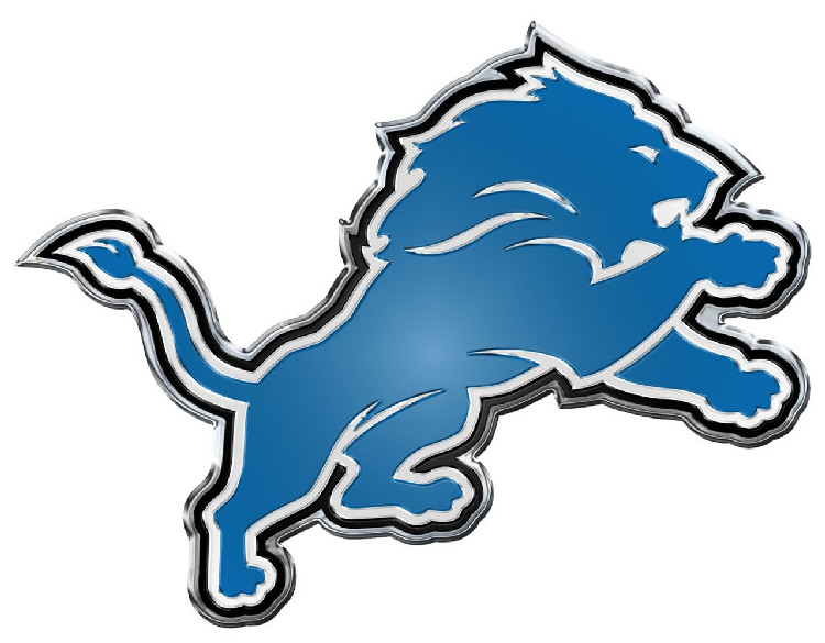 Detroit Lions Auto Emblem - Color