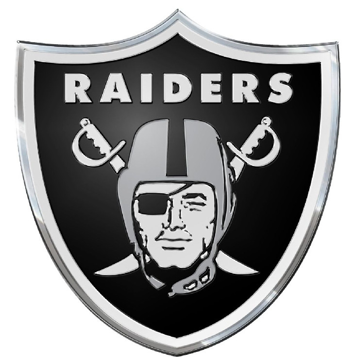 Las Vegas Raiders Auto Emblem - Color