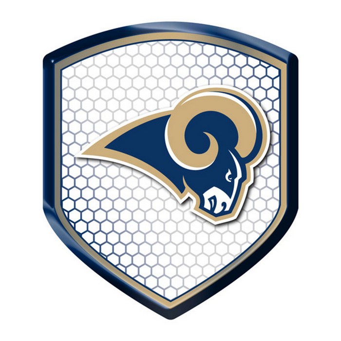 Los Angeles Rams Decal Shield Style Reflector Style CO