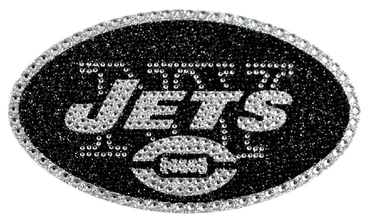 New York Jets Auto Emblem - Rhinestone Bling